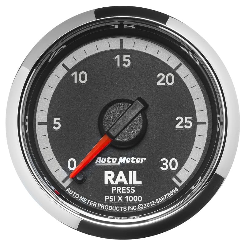 AutoMeter — GAUGE, RAIL PRESS, 2 1/16", 30KPSI, DIGITAL STEPPER MOTOR, RAM GEN 4 FACT. MATCH