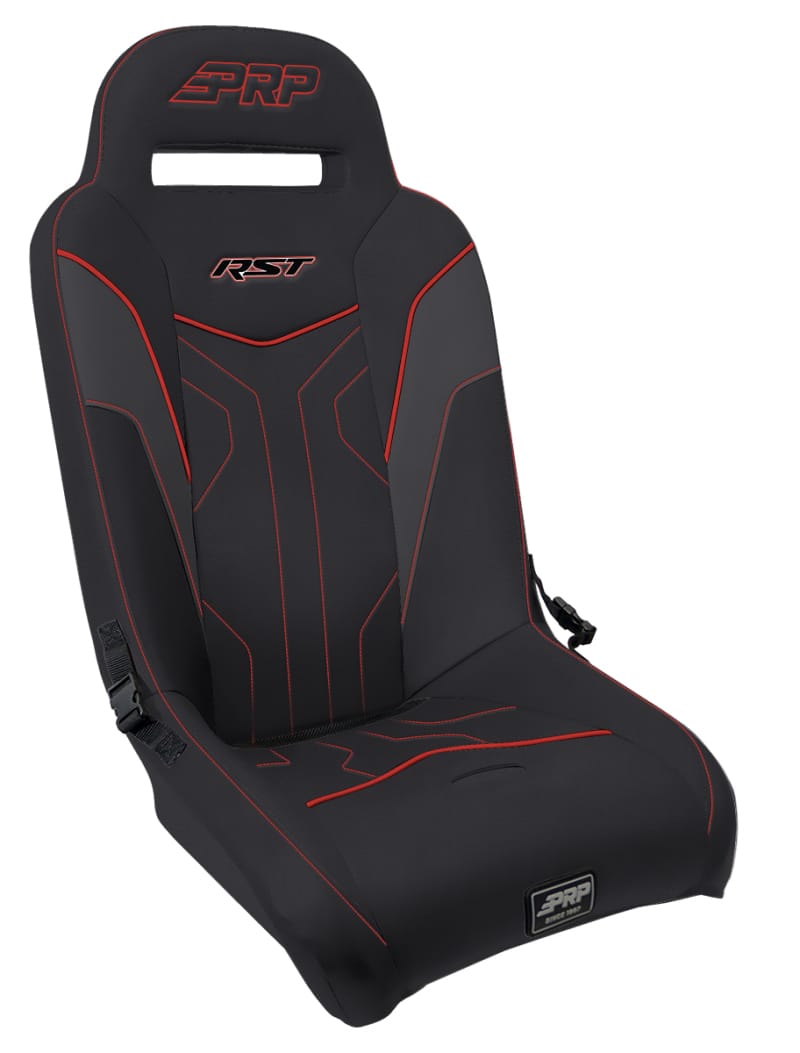 PRP Seats — PRP Polaris RZR PRO XP/PRO R/Turbo R RST Suspension Seat- Black/Red