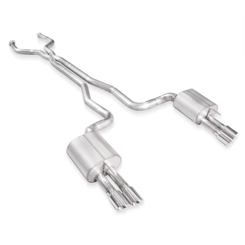 Stainless Works — Stainless Works Catback Dual Turbo Chambered Mufflers Factory Connect