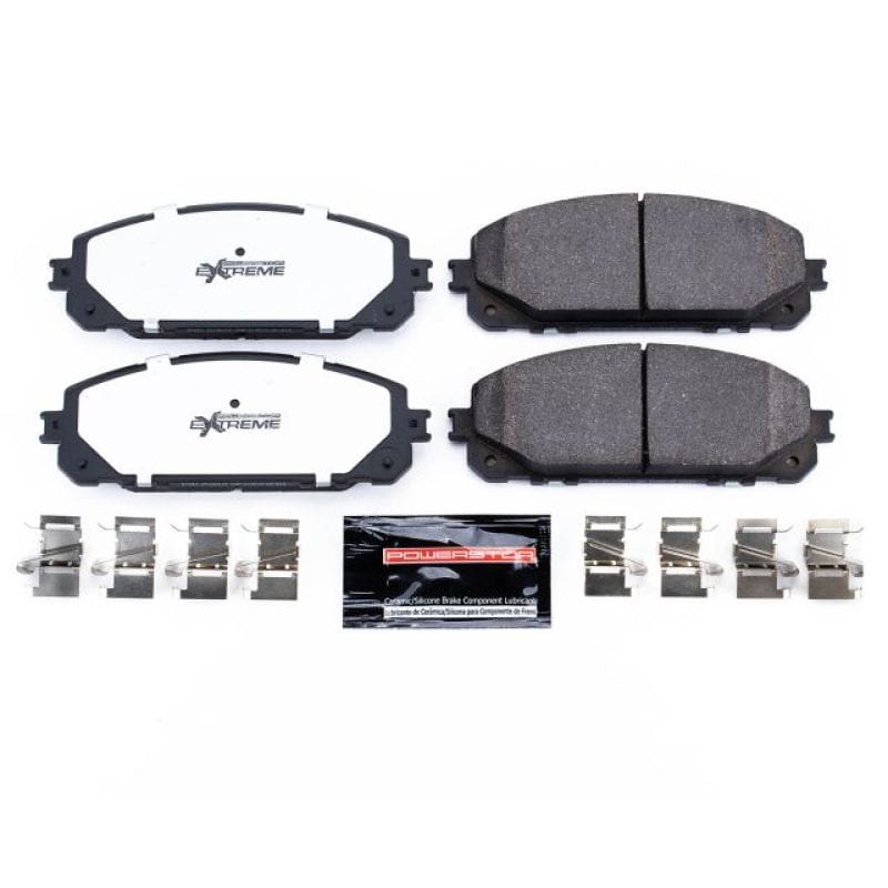 PowerStop — PowerStop - Z36 Truck and SUV Carbon-Fiber Ceramic Brake Pads with Hardware Kit