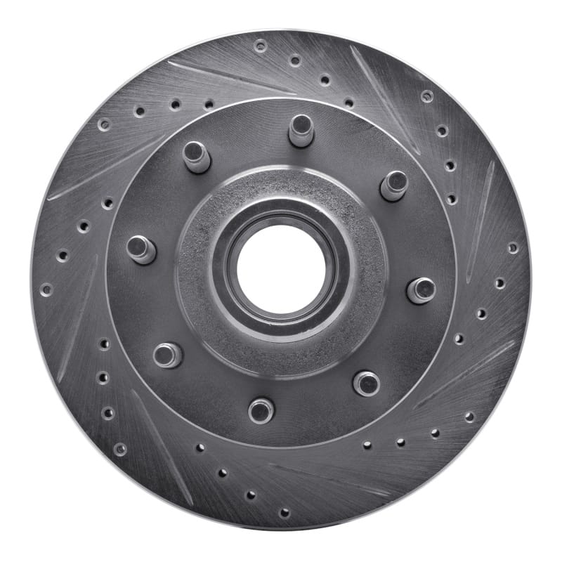 R1 Concepts — R1 Concepts Brake Rotor Drilled and Slotted Silver
