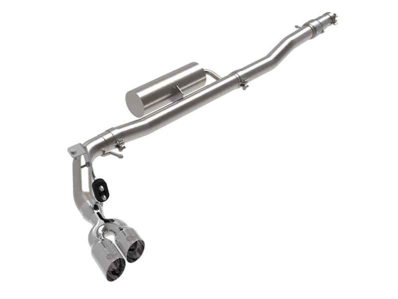 aFe — Rebel Series 3 IN 304 Stainless Steel Cat-Back Exhaust System w/ Polished Tips