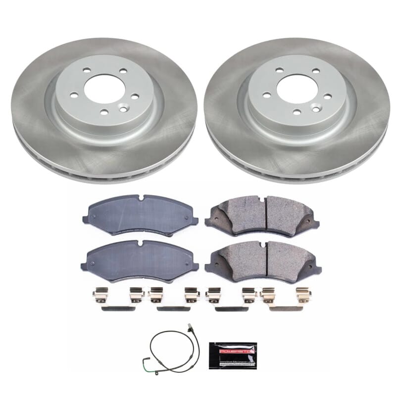 PowerStop — Semi-Coated Rotor and Low-Dust Ceramic Brake Pad Kit