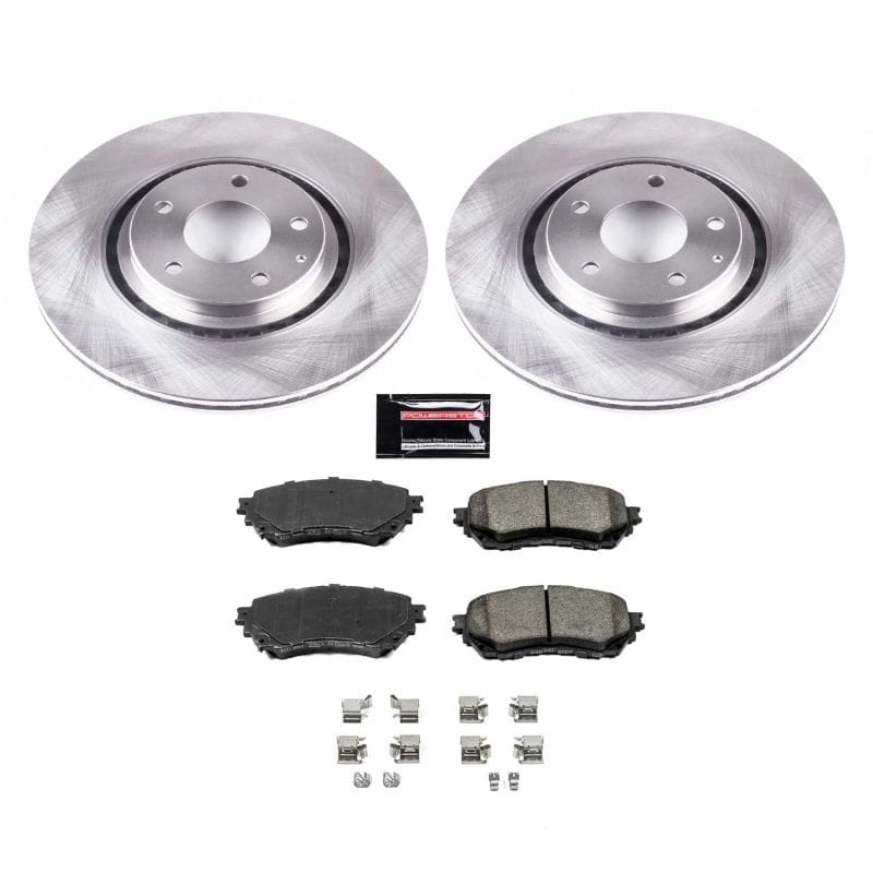 PowerStop — OE Stock Replacement Low-Dust Ceramic Brake Pad and Rotor Kit