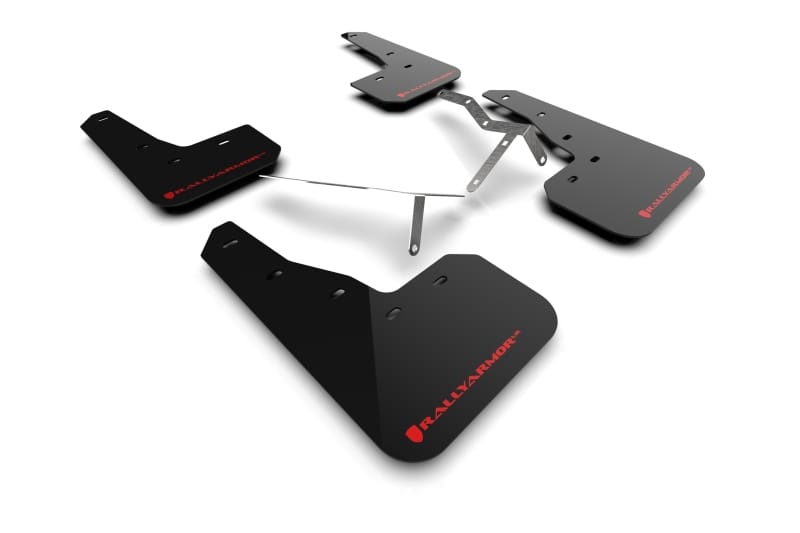 Rally Armor — Black Mud Flap/Red Logo