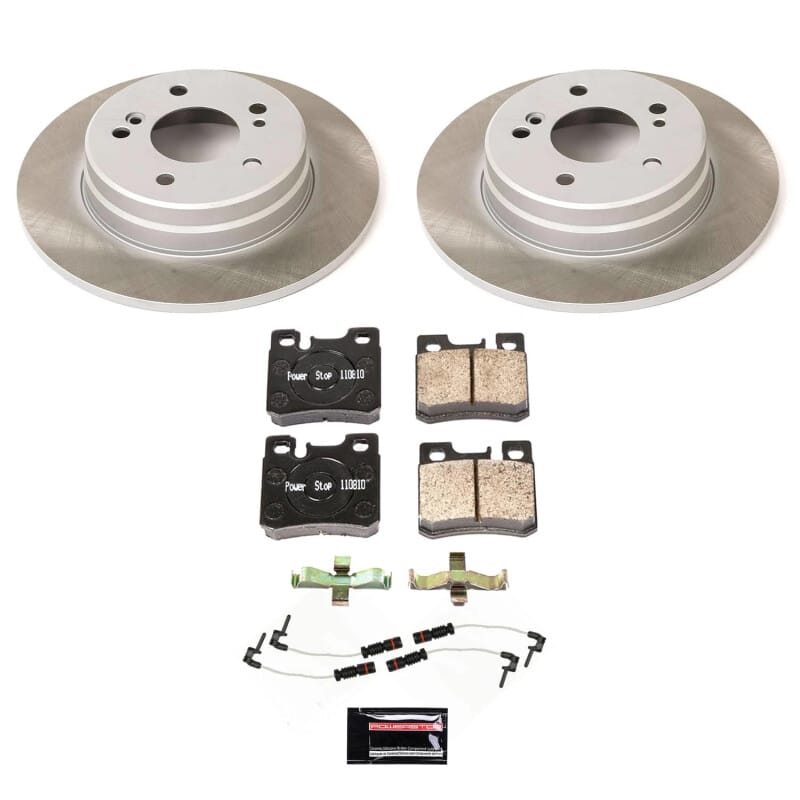 PowerStop — Semi-Coated Rotor and Low-Dust Ceramic Brake Pad Kit