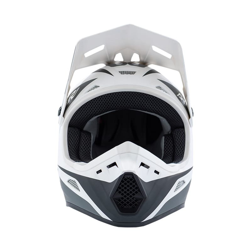 Answer — Answer 26 AR1 Mototown Helmet Glossy White/Grey/Black - XS