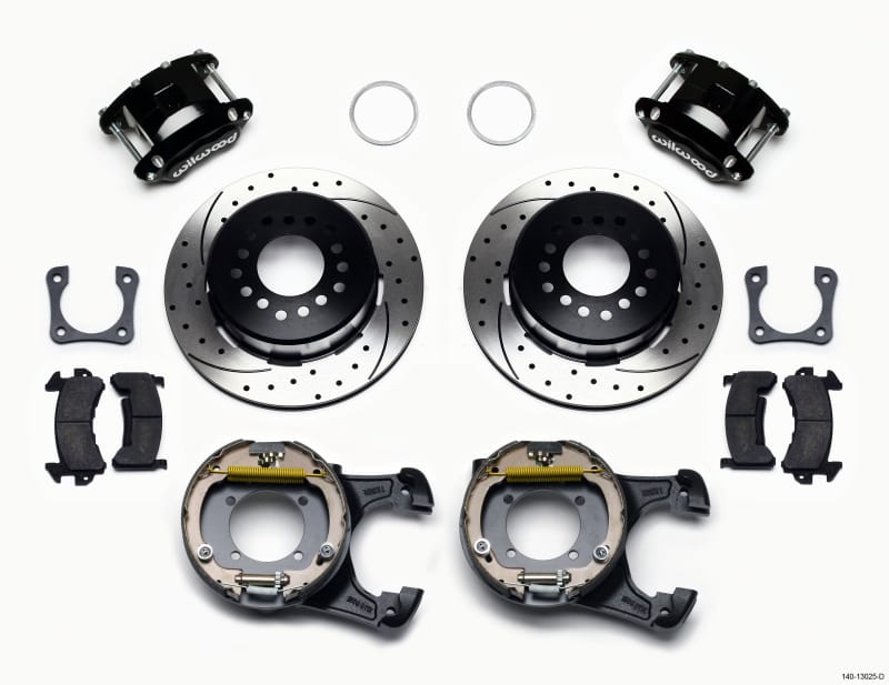 Wilwood — KIT,REAR,DISC/DRUM,12 BOLT CHEVY,2.81 OFFSET 1PC .81 ROTOR,STAGGERED,SPCL,DRLL