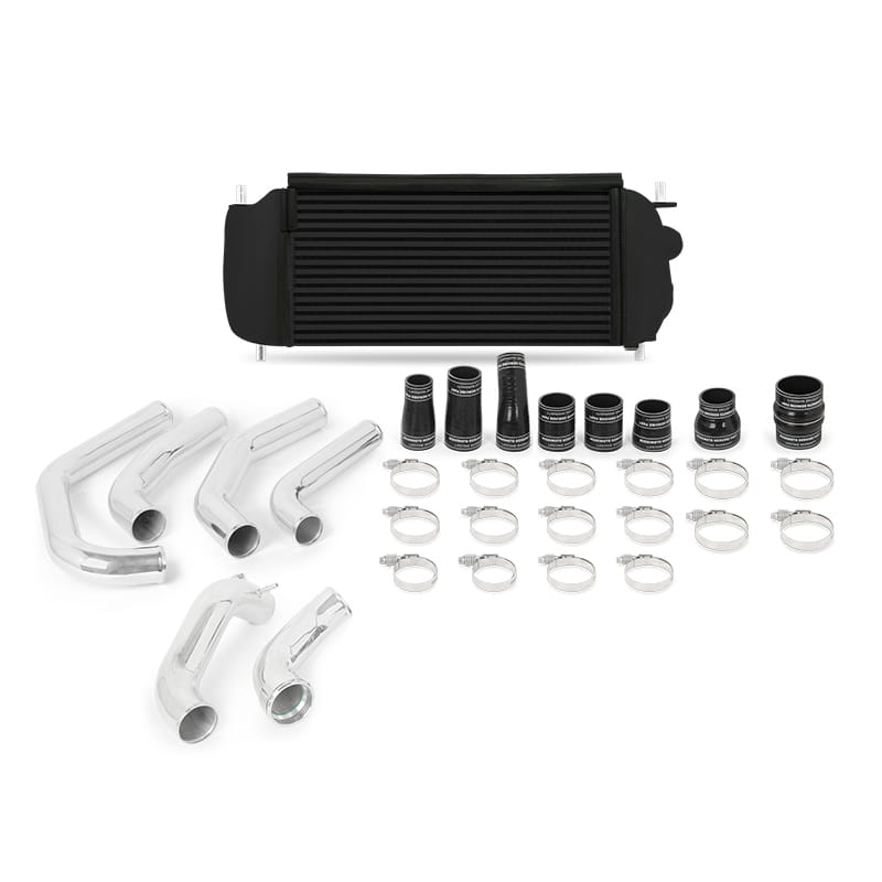 Mishimoto — Mishimoto 15-17 Ford F-150 EcoBoost 2.7L Black Performance Intercooler Kit w/ Polished Pipes