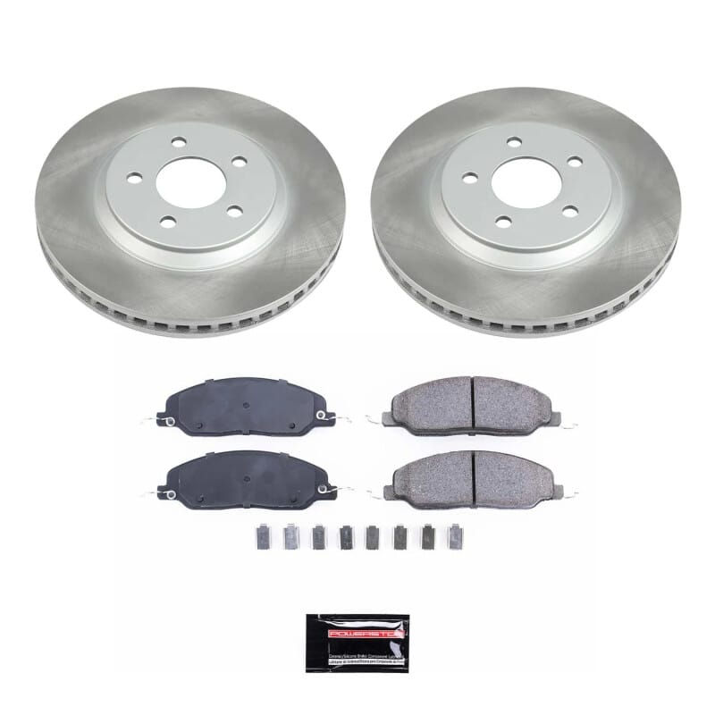 PowerStop — Semi-Coated Rotor and Low-Dust Ceramic Brake Pad Kit