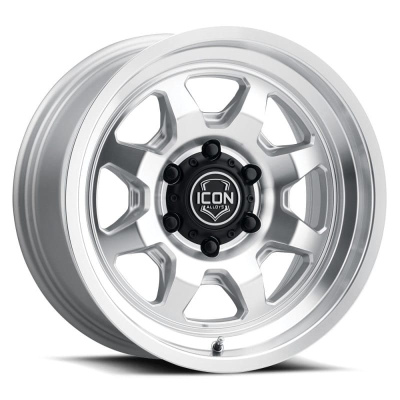 ICON — ICON ALLOYS NUEVO SILVER MACHINED - 17 X 8.5 / 5 X 5 / -6MM / 4.5" BS