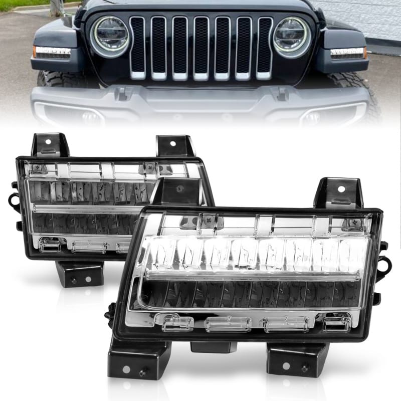 ANZO — ANZO 2018-2021 Jeep Wrangler LED Side Markers Chrome Housing Clear Lens w/ Sequential Signal
TurnSignalPkLtAssy
SideMrkrLghtAssy