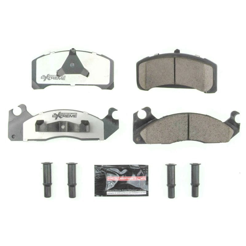 PowerStop — PowerStop - Z26 Performance Carbon-Fiber Ceramic Brake Pads with Hardware Kit