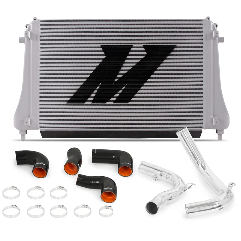 Mishimoto — Intercooler Kit, Silver/Polished, fits Volkswagen MK7 Golf TSI/GTI/R 2015-2021
