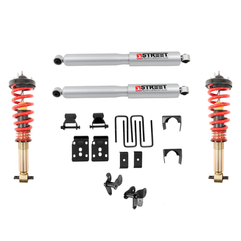 Belltech — PERFORMANCE COILOVER KIT W/ HEIGHT ADJUSTABLE FRONT COILOVERS - 1054SPC
Complete Kit Inc. Height Adjustable Front Coilovers