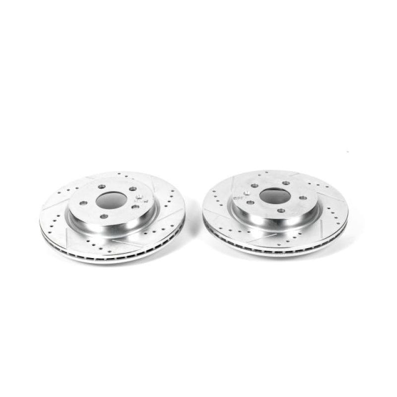PowerStop — PowerStop Evolution Performance Drilled, Slotted & Plated Brake Rotor Pair