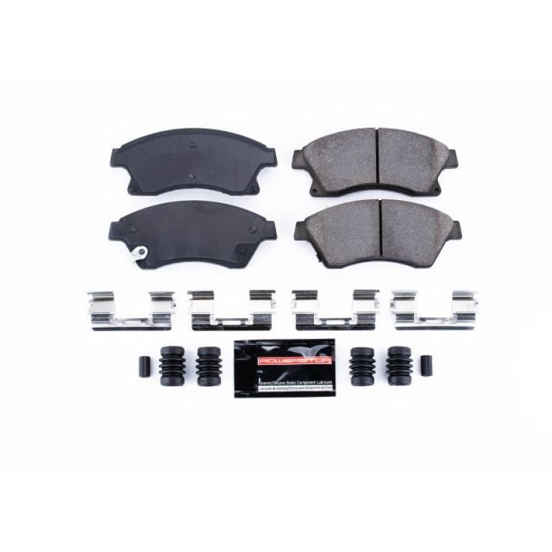 PowerStop — PowerStop - Z23 Daily Driver Carbon-Fiber Ceramic Brake Pads with Hardware Kit