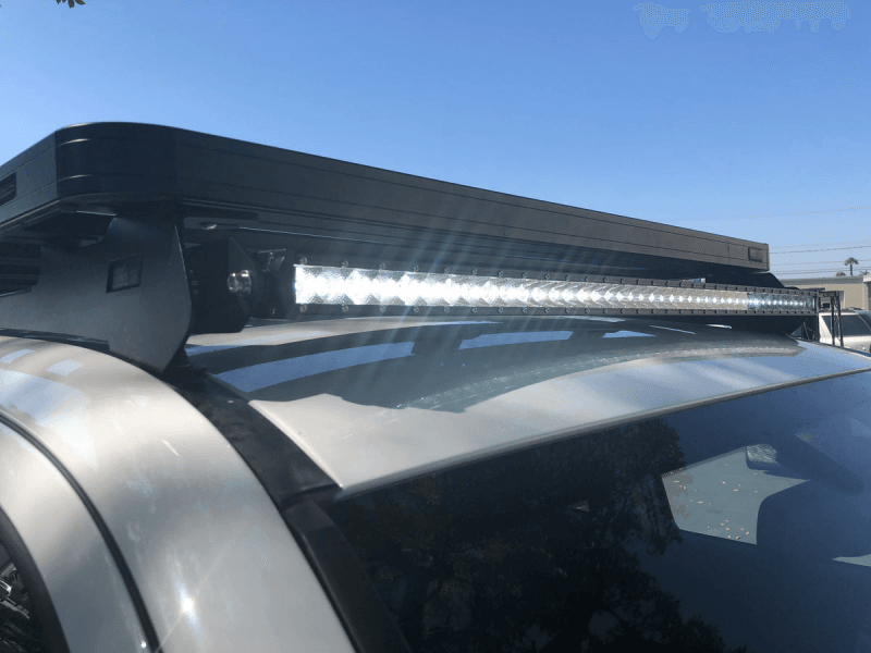 Cali Raised LED — Cali Raised Front Runner Slimline Roof Rack Led Bar Brackets Kit - 42 Inch Slim Led Light Bar Amber