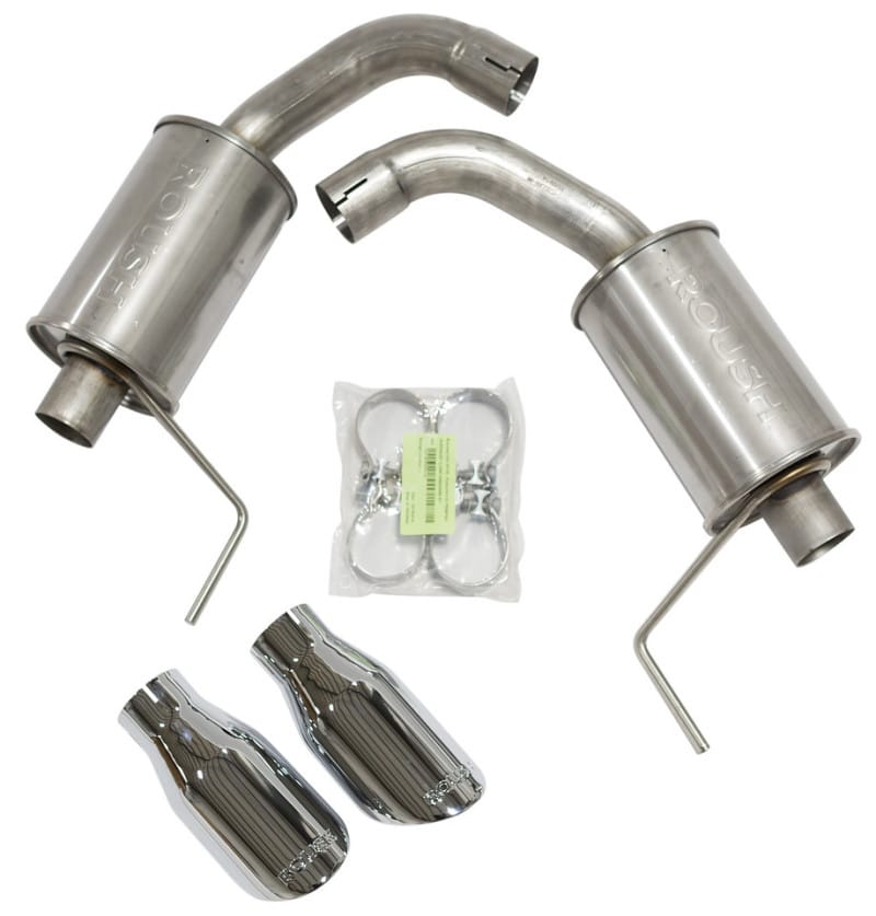 Roush — ROUSH 2015-2017 Mustang 5.0L V8 Exhaust Kit - Round Tip (304SS)