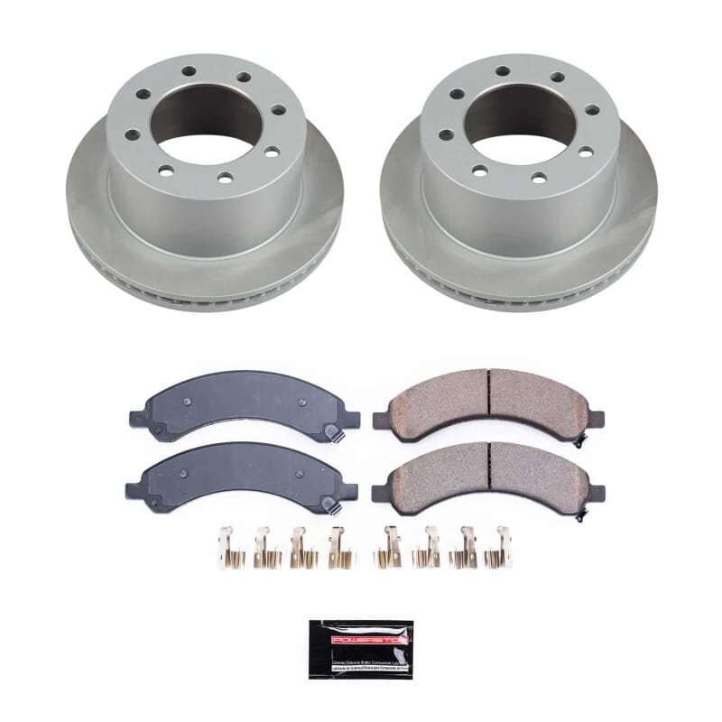 PowerStop — Semi-Coated Rotor and Low-Dust Ceramic Brake Pad Kit