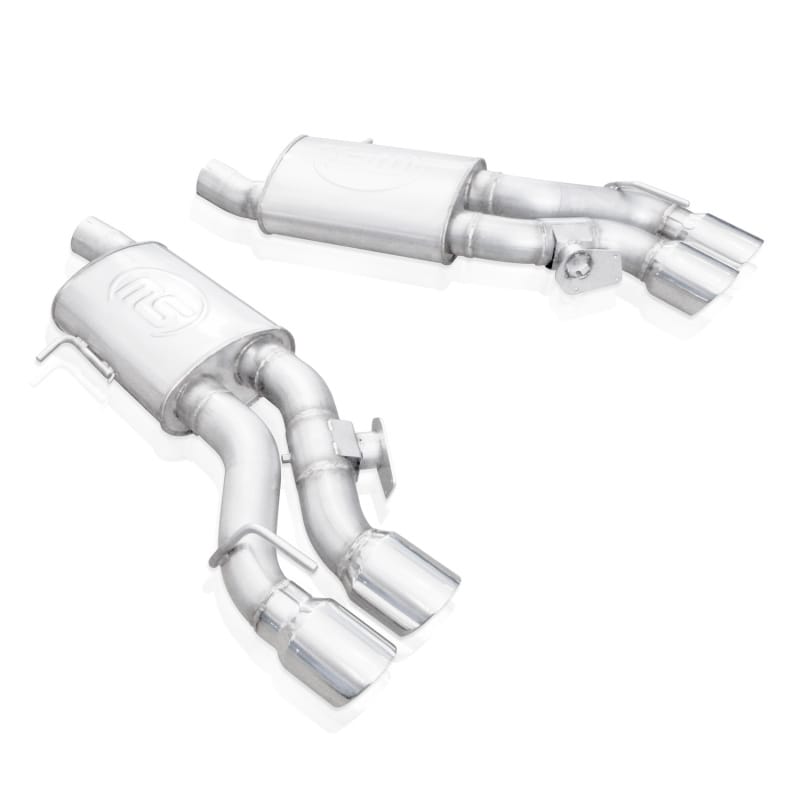 Stainless Works — Stainless Works Axleback Dual Turbo Custom Mufflers Factory Connect