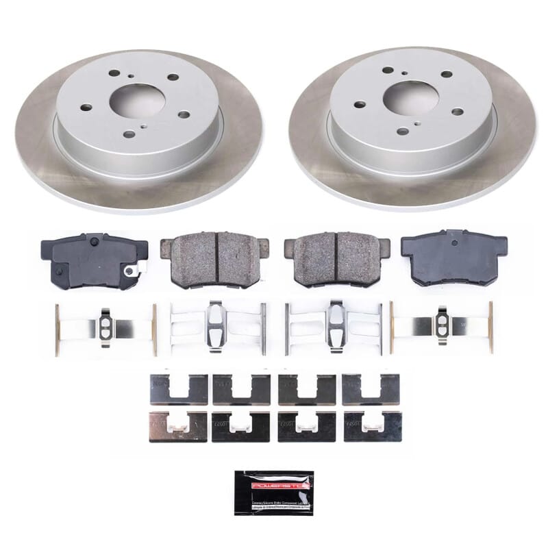 PowerStop — Semi-Coated Rotor and Low-Dust Ceramic Brake Pad Kit