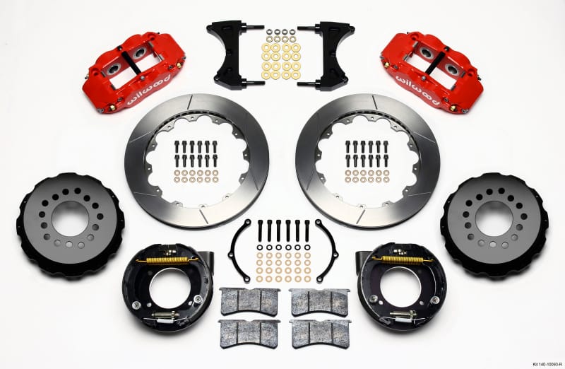 Wilwood — KIT,REAR,C10 CHEVY 63-87,5 LUG,2.42 OFF FNSL4R,13.00 ROTOR,RED