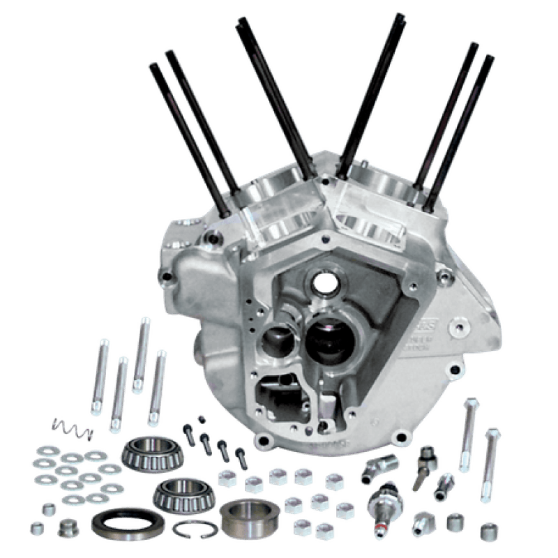 S&S Cycle — S&S Cycle 84-91 BT w/ Stock Bore Super Stock Alternator Style Crankcase -Natural