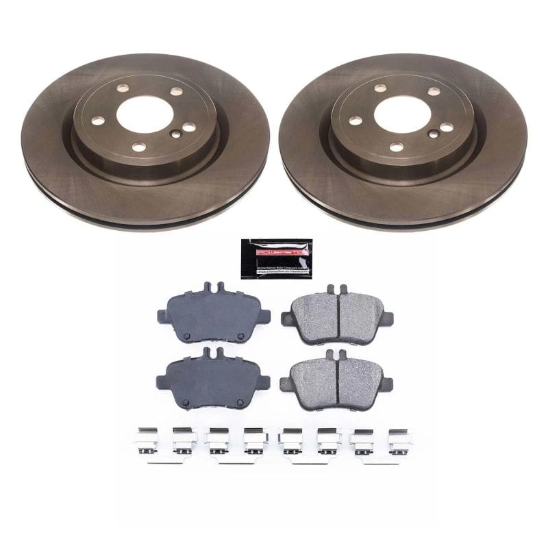 PowerStop — OE Stock Replacement Low-Dust Ceramic Brake Pad and Rotor Kit