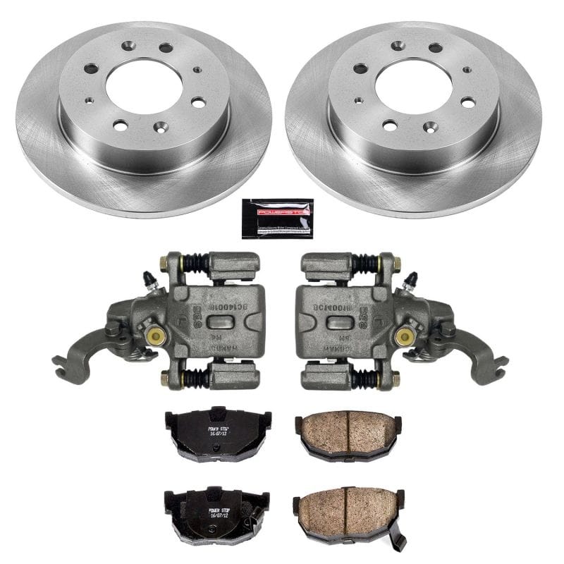 PowerStop — OE Stock Replacement Low-Dust Ceramic Brake Pad, Rotor and Caliper Kit