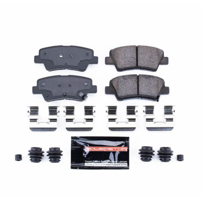 PowerStop — PowerStop - Z23 Daily Driver Carbon-Fiber Ceramic Brake Pads with Hardware Kit