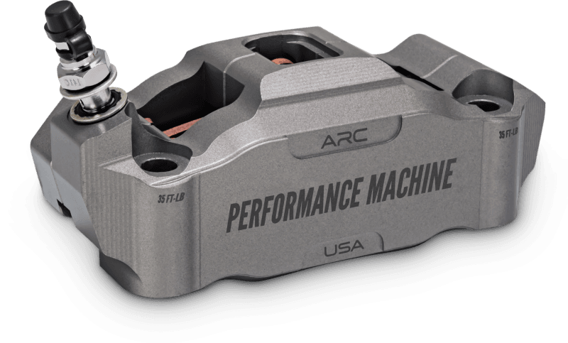 Performance Machine — Performance Machine 125 x 4 Race Series Radial Mount Caliper with ARC - Right - Gunmetal Grey
