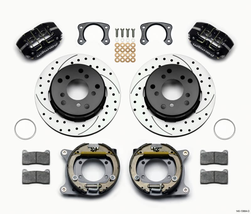 Wilwood — KIT,REAR,DISC/DRUM,BIG FORD,NEW STYLE DPL,2.38 OFFSET,1 PC,5x5.50 BC,12.19,SRP