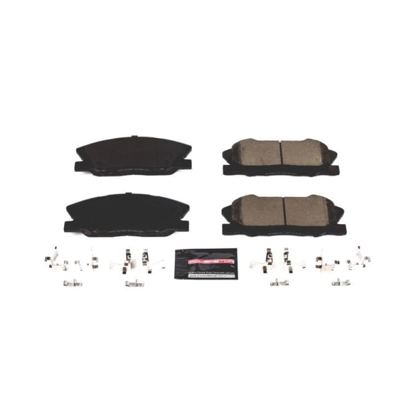 PowerStop — PowerStop - Z23 Daily Driver Carbon-Fiber Ceramic Brake Pads with Hardware Kit