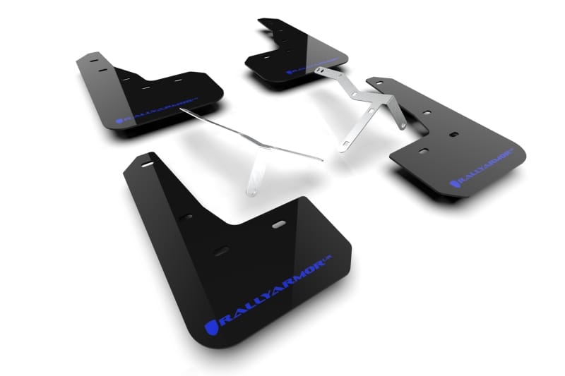 Rally Armor — Black Mud Flap/Blue Logo