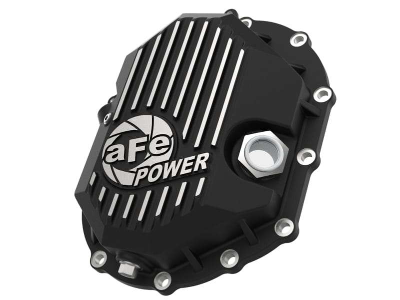 aFe — Pro Series Front Differential Cover Black w/ Machined Fins