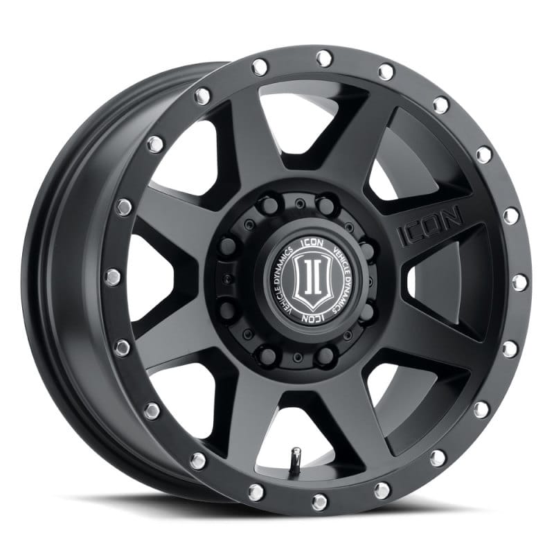 ICON — ICON ALLOYS REBOUND HD SATIN BLACK - 17 X 8.5 / 8 X 170 / 6MM / 5" BS