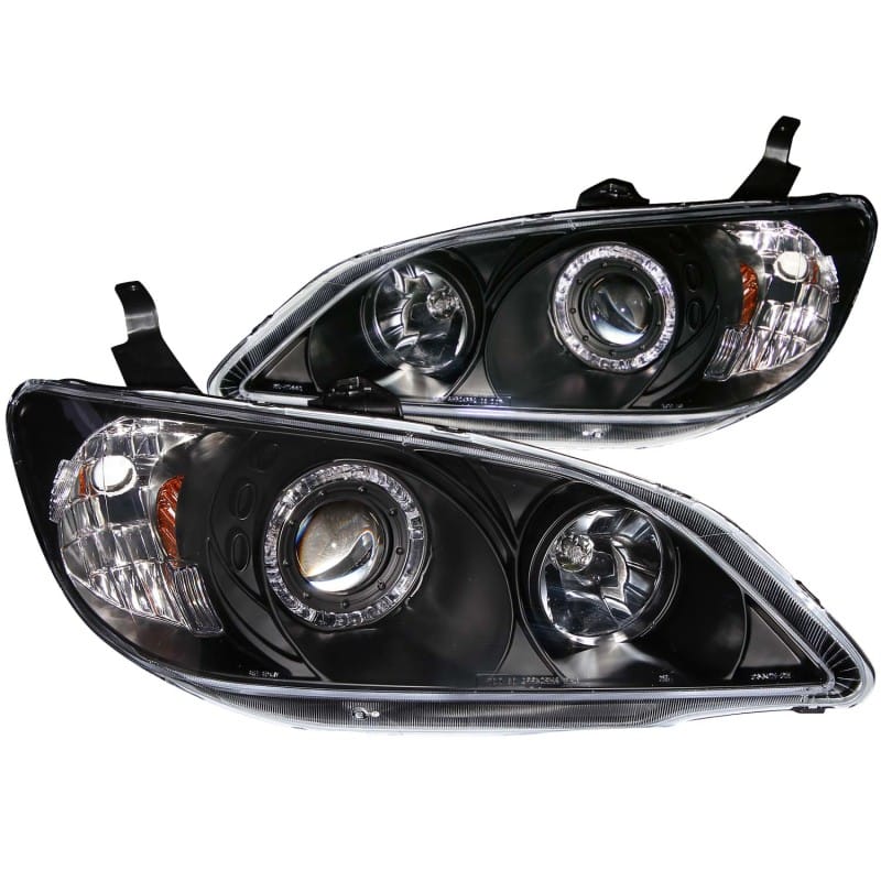 ANZO — ANZO 2004-2005 Honda Civic Projector Headlights w/ Halo Black
Head Light Set
HdLtSet