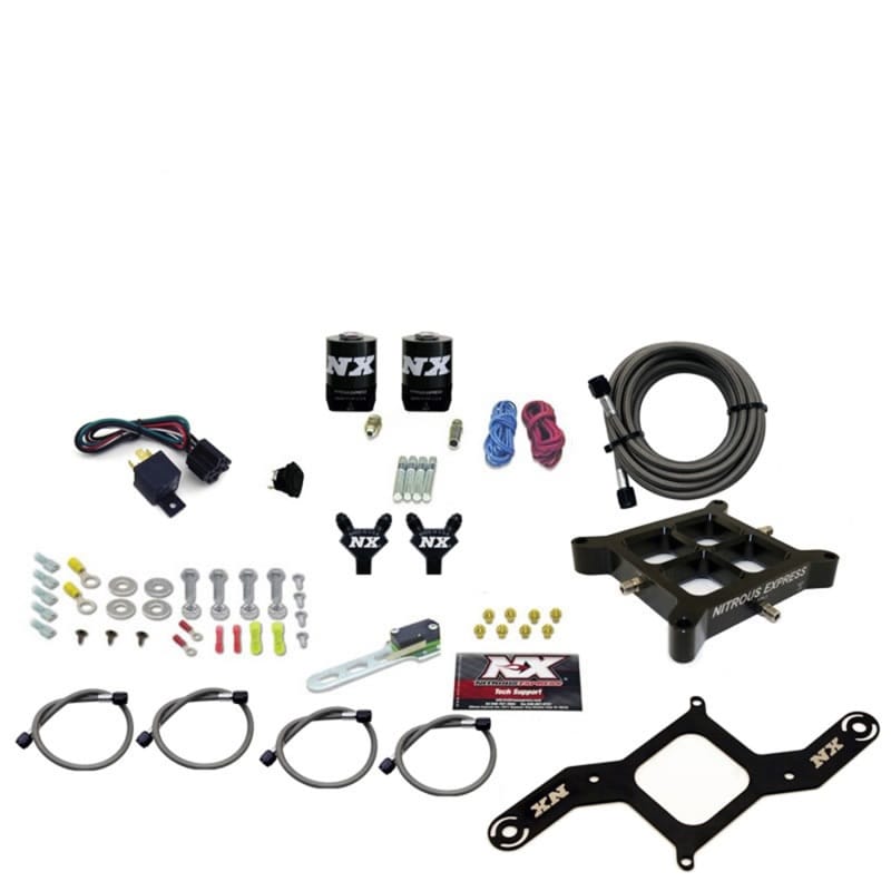 Nitrous Express — 4150 BILLET CROSSBAR STAGE 6, (50-100-150-200-250-300HP) LESS BOTTLE
Nitrous Oxide Injection System Kit
