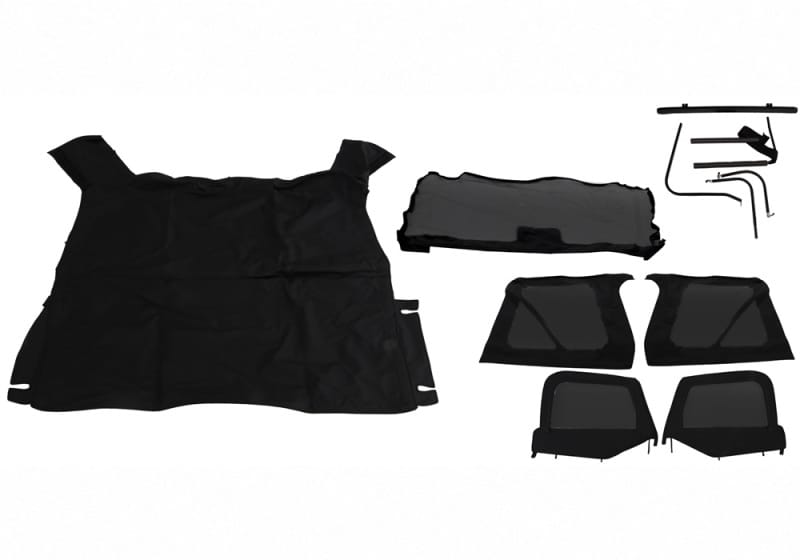 Rampage — Complete Top, Frame & Hardware for Soft Upper Doors
Complete Soft Top Kit
