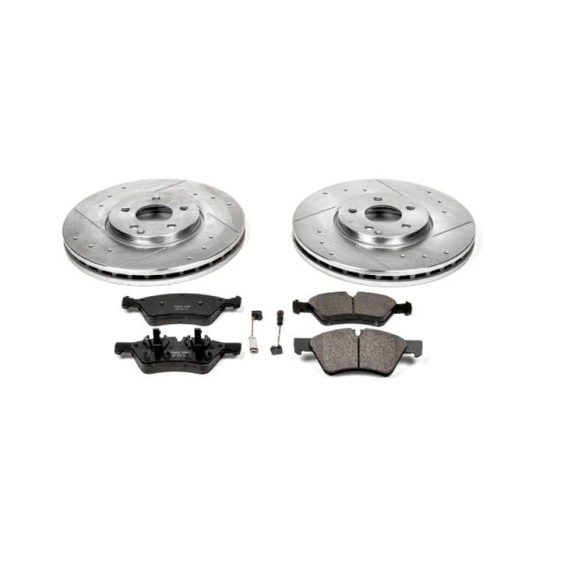 PowerStop — Z23 Daily Driver Carbon-Fiber Ceramic Brake Pad and Drilled & Slotted Rotor Kit