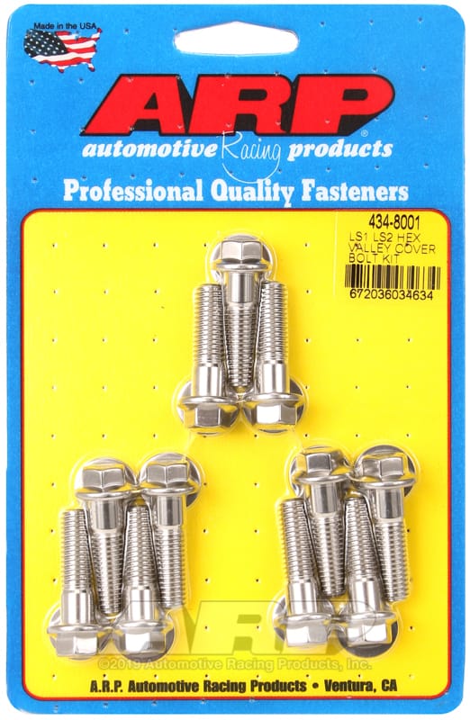 ARP — ARP Chevrolet LS1/LS2 SS Hex Valley Cover Bolt Kit
