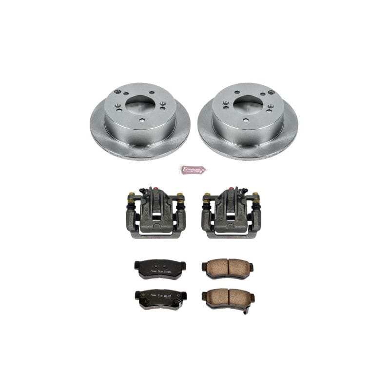 PowerStop — OE Stock Replacement Low-Dust Ceramic Brake Pad, Rotor and Caliper Kit