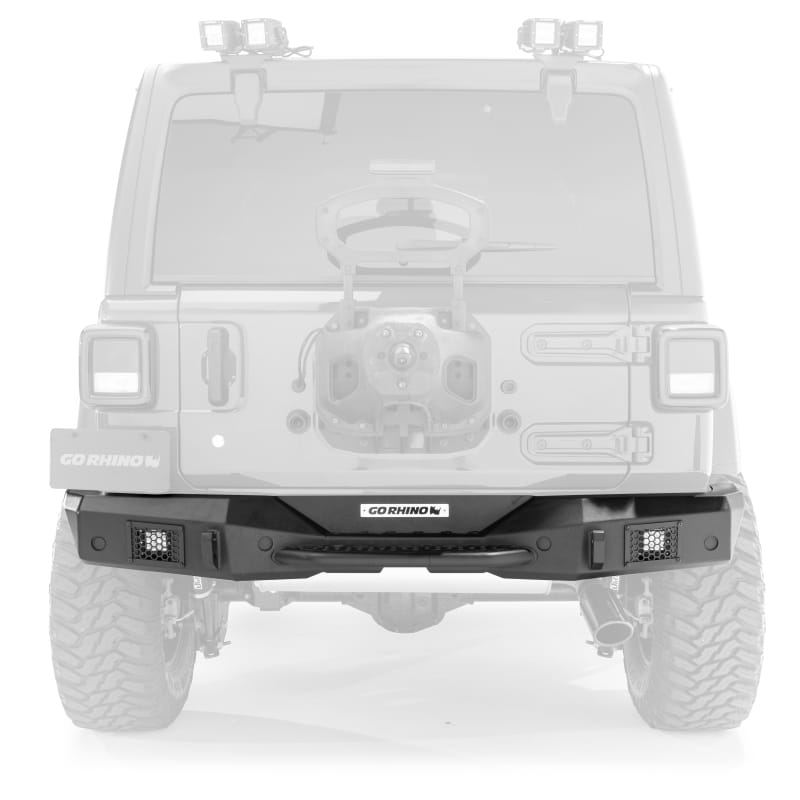 Go Rhino — Rockline Rear Full Width Bumper for Jeep Wrangler JK