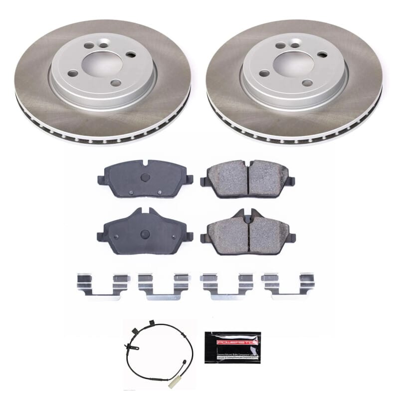 PowerStop — Semi-Coated Rotor and Low-Dust Ceramic Brake Pad Kit