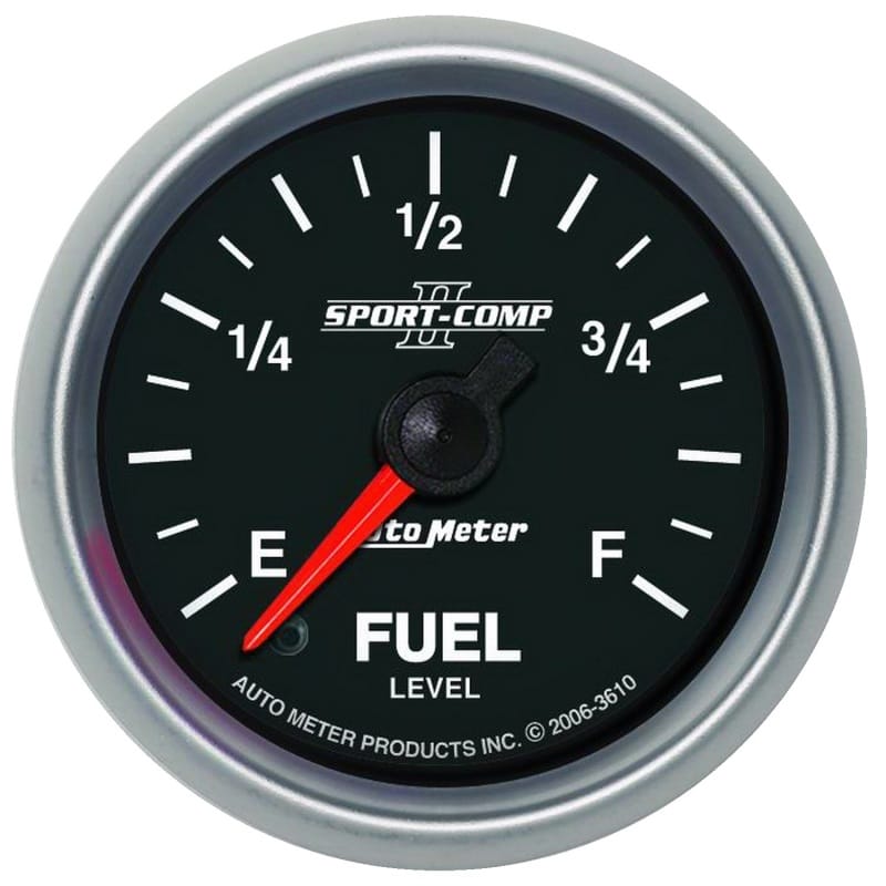 AutoMeter — GAUGE, FUEL LEVEL, 2 1/16", 0-280O PROGRAMMABLE, SPORT-COMP II