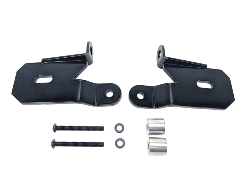 KC HiLiTES — KC Bracket Mount Set Pillar 2018-2024 Jeep Wrangler JL/4xe Gladiator JT
Jeep JL; A-Pillar Bracket Set Blk