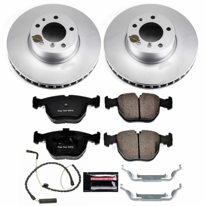 PowerStop — Genuine Geomet Coated Rotor and Carbon-Fiber Ceramic Brake Pad Kit