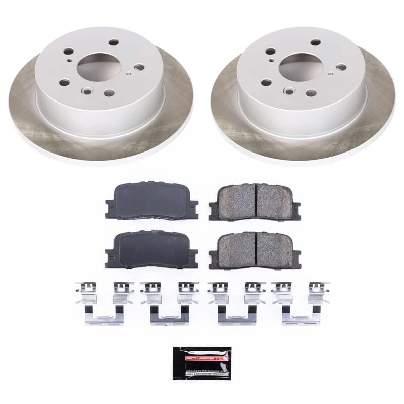PowerStop — Semi-Coated Rotor and Low-Dust Ceramic Brake Pad Kit