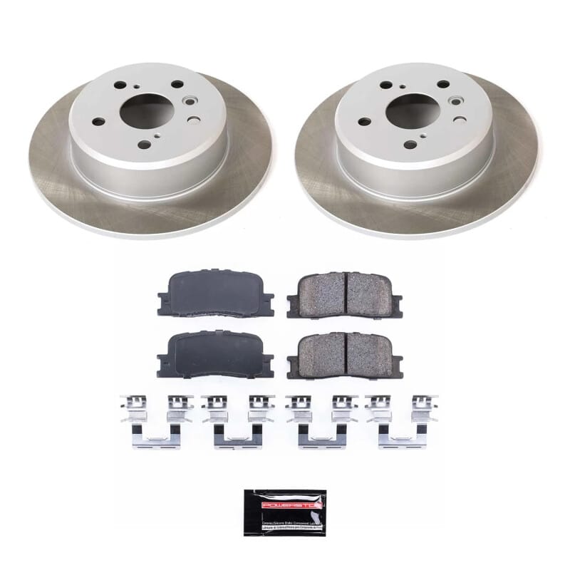 PowerStop — Semi-Coated Rotor and Low-Dust Ceramic Brake Pad Kit